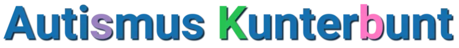 Autismus Kunterbunt - Schriftzug
